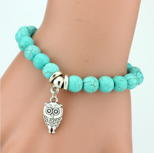 FREE! Get This Turquoise Bead Charm Bracelet Absolutely Free, You Just Pay Shipping And Handling!