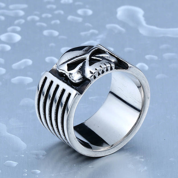 Stainless Steel Horror Skull Ring