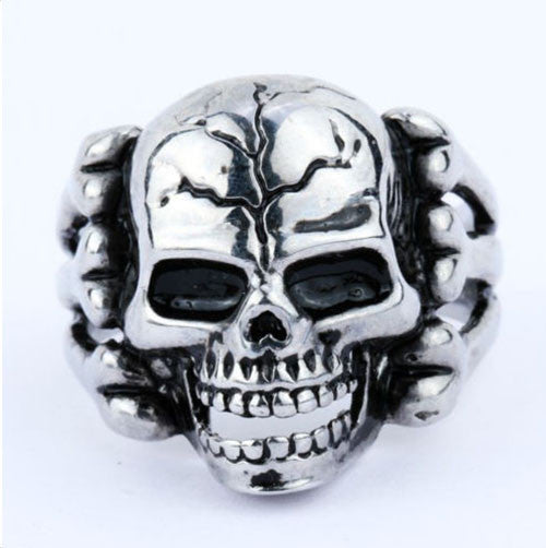 Skeleton Skull Ring