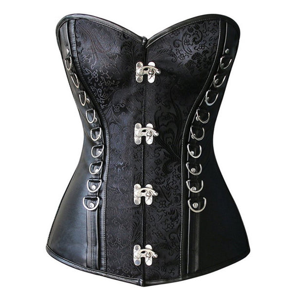 Four-Handle Black Corset