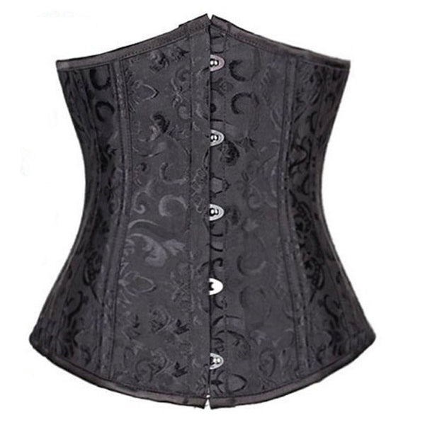 Embroidered Satin Corset