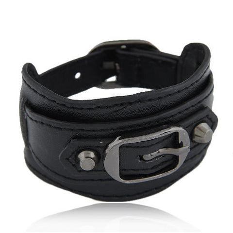 Leather Rivet Charm Bracelets