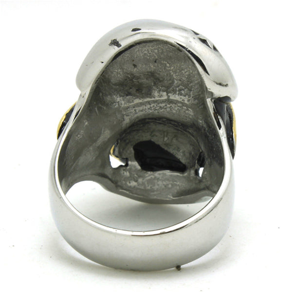 Stainless Steel Guerrilla Fighter Skull Ring
