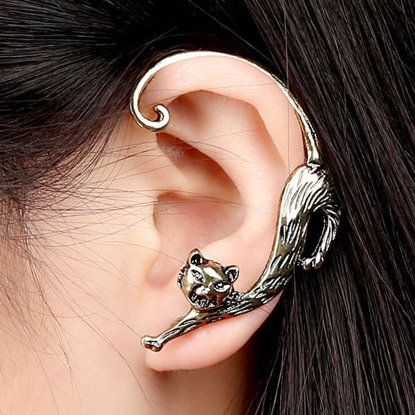Cat Clip Earring