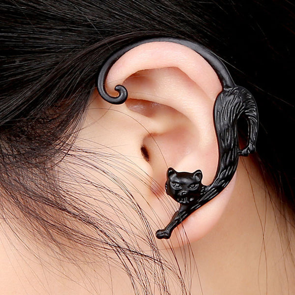 Cat Clip Earring